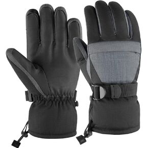 ATEPA Ski Gloves Snow Gloves Men Thermal Snowboard Gloves Women Touch Screen Waterproof Skiing Snowboarding Gloves