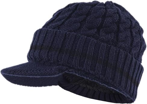 Stylish Beanie with Visor - Knit Hat with Brim for Men and Women - Radar Cap in Saudi Arabia