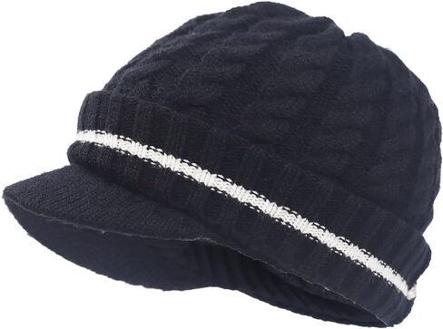Stylish Beanie with Visor - Knit Hat with Brim for Men and Women - Radar Cap in Saudi Arabia