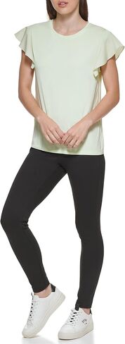 DKNY Women's Everyday Flutter Sleeve Knit Top in Kuwait