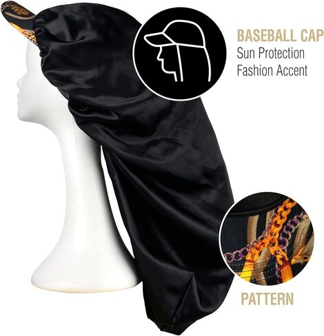 Red by Kiss Visor Bonnet حريري من الساتان الداخلي والخارجي، مقاس واحد يناسب جميع قلنسوة Keyshia Cole وقبعة بيسبول في واحد in Kuwait