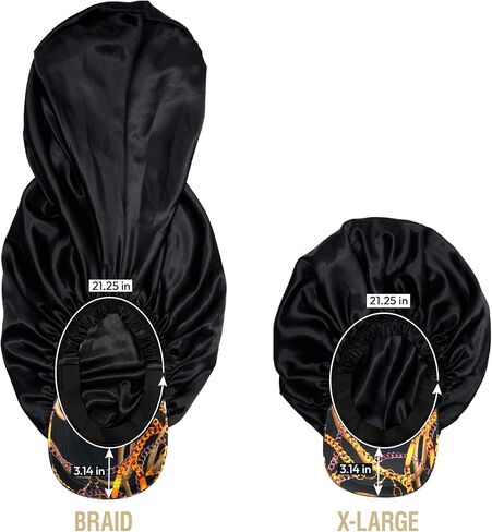 Red by Kiss Visor Bonnet حريري من الساتان الداخلي والخارجي، مقاس واحد يناسب جميع قلنسوة Keyshia Cole وقبعة بيسبول في واحد in Kuwait