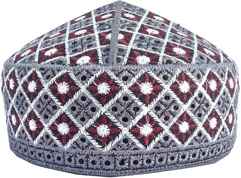 Kufi الرجال للجنسين الجمجمة قبعة ملونة المرأة مصمم الصلبة قبعة اليد المطرزة الكوفي قبعات قبعة صغيرة محبوكة الصيف أغطية الرأس in Kuwait