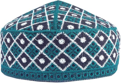 Kufi الرجال للجنسين الجمجمة قبعة ملونة المرأة مصمم الصلبة قبعة اليد المطرزة الكوفي قبعات قبعة صغيرة محبوكة الصيف أغطية الرأس in Kuwait