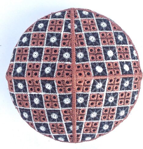 Kufi الرجال للجنسين الجمجمة قبعة ملونة المرأة مصمم الصلبة قبعة اليد المطرزة الكوفي قبعات قبعة صغيرة محبوكة الصيف أغطية الرأس in Kuwait