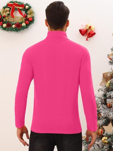 Lars Amadeus Turtleneck Top for Men's Slim Fit Long Sleeves Knitted Pullover T-Shirt in Saudi Arabia