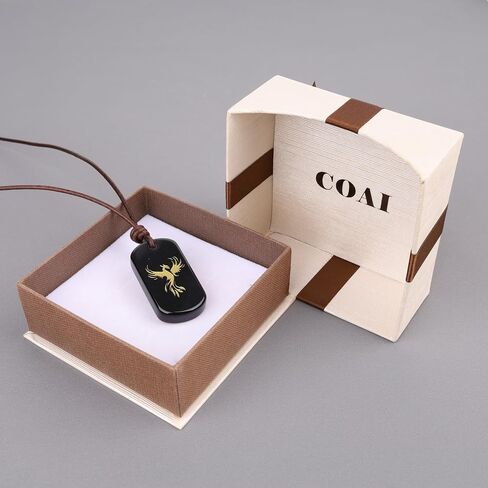COAI Leather Phoenix Tag Stone Necklace in Kuwait
