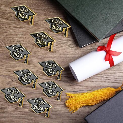 60 Pcs Class of 2024 Graduation Pins Souvenir Emblem Graduation Pins Congrats Badges Button Lapel Pin Class of 2024 Graduation Gifts for High School College Teacher Student in Saudi Arabia