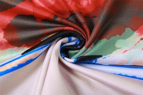 DOUCIU حريمي قطعتين أكتاف مائلة مفتوحة من الخلف قطعة علوية قصيرة عالية الخصر مزاجه زهرة طباعة بدلة تنورة طويلة ضيقة in Kuwait