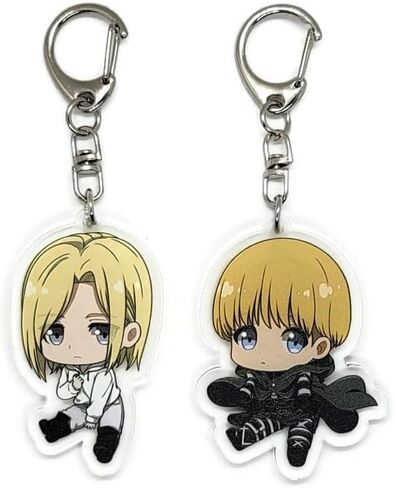 Inc. - Set of 2 AoT Titan Shingeki no Kyojin Acrylic Keychain Annie Leonhart, Armin Arlert v1 in Saudi Arabia