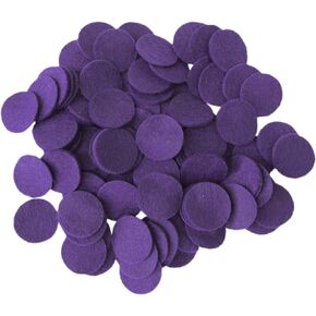 Playfully Ever After Dark Purple Craft Felt Circles (1 Inch - 100pc)