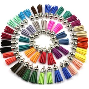 150PCS Keychain Tassels Leather Tassel Bulk for DIY Keychain, Charms, Jewelry Making and Craft Supplies