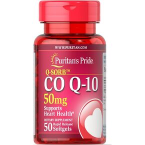 Puritans Pride Q-Sorb CoQ10 50mg, Contributes to Heart Wellness, 50 Rapid Release Softgels by Puritan's Pride in Kuwait