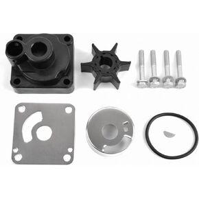6L2-W0078-00-00 Water Pump Impeller Repair Kit with Housing for Yamaha Outboard 2 Stroke 25 20 HP Boat Motor Engine Rebuild Service Parts Replacement 6L2W00780000
