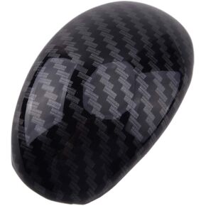 beler Carbon Fiber Style Interior Gear Shift Lever Knob Cover Trim Fit for Hyundai Elantra 2011-2016