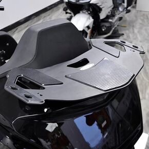Black Rear Trunk Luggage Rack Shelf Storage Rack Enlarged Storage Board for Honda Gold Wing GL1800 2021-2024 Motorcycle Aluminum Alloy Rubber Pads