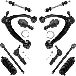 ASTARPRO 12pcs Suspension Kit Front Upper Control Arm with Ball Joint Tie Rod End Sway Bar Link Compatible with Chevrolet Avalanche Tahoe Silverado Suburban GMC Sierra Yukon XL 1500 Cadillac Escalade