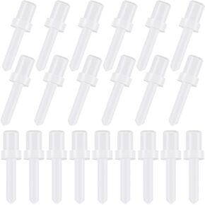 40pcs Shutter Louver Pin Replacement, Non-Retractable Plastic Shutter Repair Pin Kit, Non-Rusting Blinds Bolt Curtain Accessories for Most Vertical Blinds-White