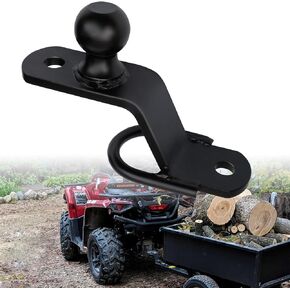 Three-Way Receiver Hitch Lawn Mover Hitch Attachments with 2" Ball Fit for ATV/UTV