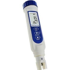 2 in 1 Salt Tester Digital Salinity Meter with ATC Salinity and Temperature Meter Waterproof IP67 Pen Type Salinometer ppt Aquariums, and Koi Fish Pond for Saltwater Seawater, Hydroponics, Water, Pool