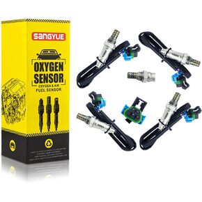 Oxygen O2 02 Sensor 1 & 2 for 2010 2011 2012 2013 2014 Chevrolet Chevy Equinox GMC Terrain Buick Lacrosse Cadillac SRX 3.0L 3.6L Upstream + Downstream 4PCS