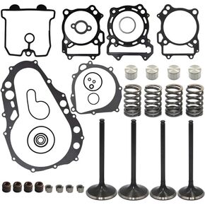 Intake Exhaust Valve Lifter Bucket Seal Gasket Spring Kit Compatible with Suzuki LTZ400 LT-Z400 2003-2008
