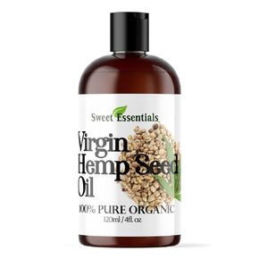 Organic Extra Unrefined Hemp Seed Oil (Food Grade) 2oz | Cannabis Sativa | Imported From Canada | 100% Pure Cold Pressed | Offers Relief From Dry & Cracked Skin, Eczema, Psoriasis, Dermatitis, Rosacea