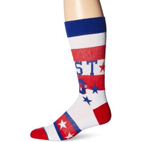 Stance Men's 80 NBA All Star Basketball Throwback Graphic Arch Support Crew Sock