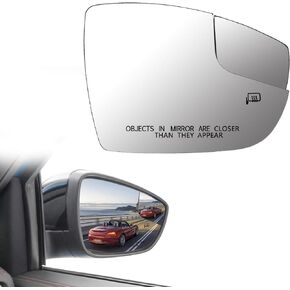 Passenger Right Side View Heated Mirror Glass Replacement for 2012 2013 2014 2015 2016 2017 2018 Ford Focus Side Mirror Glass With Rear Holder Replace CM5Z-17K707-G