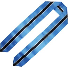 Botswana Flag Graduation Sash/Stole/Scarf 180X13CM Double Sided for Study Aboard International Students Graduation Decoration Gift