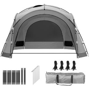 YITAHOME 10 Person Beach Tent Beach Canopy UPF50+ Dome Tent Rainproof Portable with 2-Pcs Side Walls for Camping Trips, Hiking, Picnics, Party, Backyard Sun Shelter 12 X 12ft (Blue)