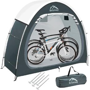 خيمة سقيفة لتخزين الدراجات في الهواء الطلق، غطاء دراجة كبير لأربع دراجات، خيمة محمولة للدراجات النارية مع عمود احتياطي وشريط مطر PU4000 مقاوم للماء 3 طبقات غطاء أكسفورد مطلي بالفضة، مأوى دراجة قابل للطي in Kuwait