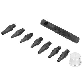 Interchangeable Hole Punch Set, 9PCS 25mm Punchable Head Round for Leather Craft DIY