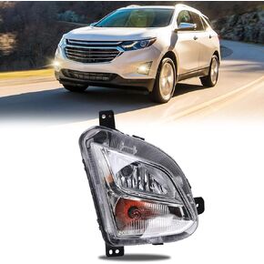 Right Fog Lights Compatible With 2018 2019 2020 Chevy equinox Passenger Side Fog Lamp With Signal Light (Right)