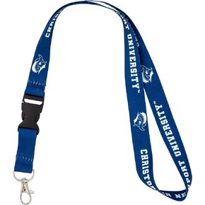 Desert Cactus Christopher Newport University Lanyard CNU Captains Car Keys ID Badge Holder Keychain Detachable Breakaway Snap Buckle (Blue)