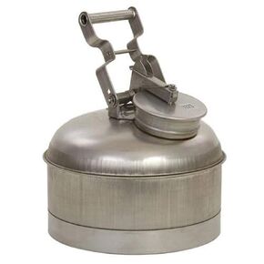 Eagle 1323 Stainless Steel 316 Disposal Safety Can, 2-1/2 Gallon Capacity, Silver