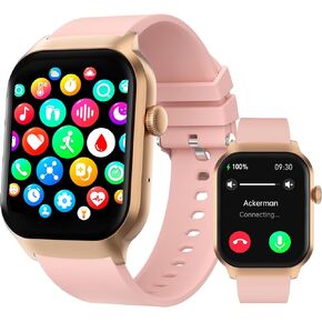 Smart Watch for Men (Answer/Make Call), 2.01" HD Touch Screen Fitness Tracker with Heart Rate Blood Pressure SpO2 Monitor, IP67 Waterproof, 100+Sport Mode Smart Watch for Android iOS Phones