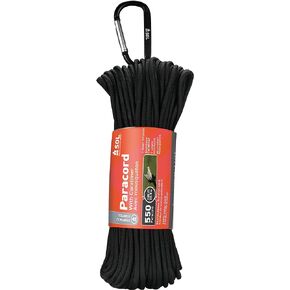 S.O.L. 550 Paracord 100 ft with Carabiner
