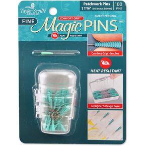 Comfort Grip Magic Pins Patchwork Fine-Quilting Supplies-Sewing Supplies-Sewing Notions-100 Count