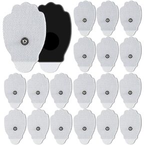 20PCS TENS Unit Replacement Pads, Snap Electrode Pads, TENS Unit Electrode Pads, Self-Adhesive Electrodes Snap on Compatible with TENS Devices Using 3.5mm Button Lead Wires