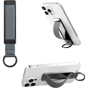 Phone Grip，Love Handle Phone Grip，Phone Grips for Back of Phone，Phone Finger Holder，Phone Accessories Grip，Phone Kickstand，Phone Loop Strap with Most Smartphones (Black)