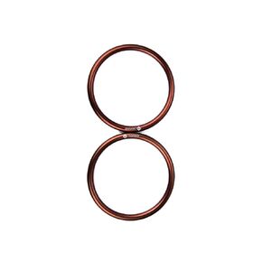 TOPIND 3" Large Size Aluminium Baby Sling Rings for Baby Carriers & Slings of 2 pcs (Brown)