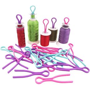 حافظ على تطابق خيوط البكرة مع بكرات الخيط الخاصة بك، مجموعة من 50 قطعة من مستلزمات ماكينة الخياطة، لوازم خياطة اللحف، منتجات الخياطة، حامل الخيوط، مشابك البكرة البلاستيكية، حاملات الخيوط in Kuwait