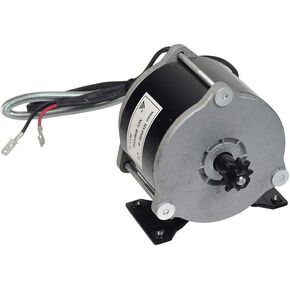 محرك كهربائي شديد التحمل 36 فولت 500 وات من AlveyTech - محرك وات MY1018E-D متين مع ضرس 9 أسنان مع دعامة تثبيت وأجهزة، وقطع غيار لعربة الحلاقة المجنونة XL (الإصدارات 1+) in Kuwait