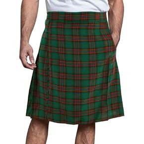 Mens Utility Kilt Pin Scottish Tartan Apparel Black & Irish Hybrid Royal Stewart Pockets Kilts