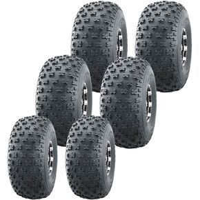 WANDA 6 Utility ATV tires (2) 22.5x10-8 & (4) 25x12-9 fit for 05-16 John Deere GATOR TH 6X4
