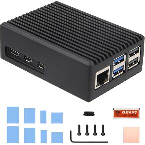 حافظة تبريد سلبية من الألومنيوم شديدة التحمل من Geekworm لجهاز كمبيوتر Raspberry Pi 5 (P573)