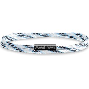 Nautical Durable Black Rope Cord Cuff Unisex Waterproof Bracelet with Magnetic Clasp for Men & Women in Saudi Arabia