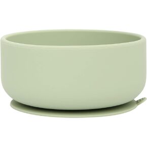dollop Silicone Suction Bowl | BPA Free | Dishwasher & Microwave Safe (Sand)