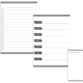 Magnetic Weekly Calendar, 3 PCS Dry Erase Weekly Planner, Notes, Grocery List & To Do List, Erasable Planner Organizer for Refrigerator, Family, Kitchen, Office, Classroom